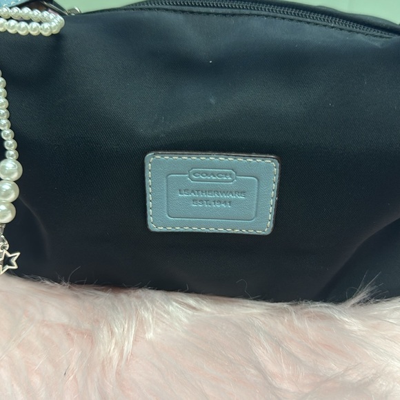 Vintage Mini coach bag Y2K Black And Baby blue - Picture 6 of 12